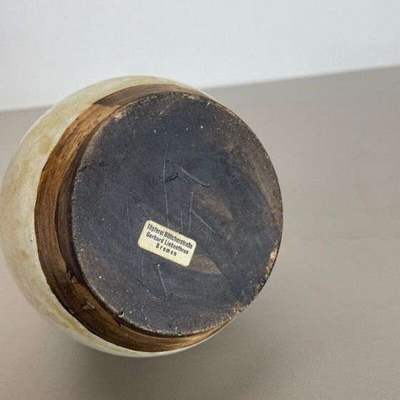 Image 1 of Vase vintage abstrait en céramique de Gerhard Liebenthron, Allemagne, années 1970
