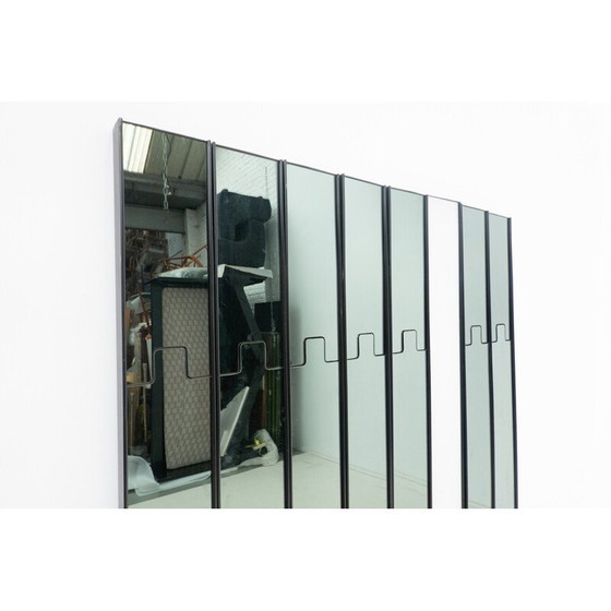 Image 1 of Miroir mural et porte-manteau vintage "Gronda" par Luciano Bertoncini, 1970