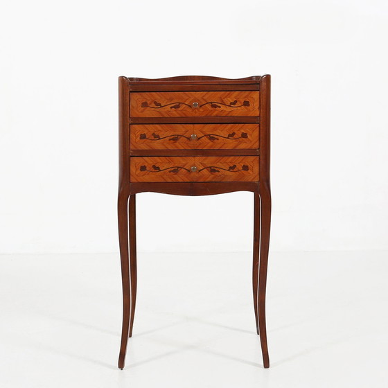 Image 1 of Table de nuit vintage française de style Napoléon II, 1950S