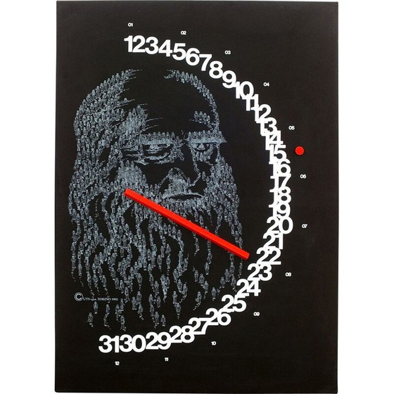 Image 1 of Calendrier vintage Meridiana 'Leonardo' par Studio Paolo Nava Milano 1978