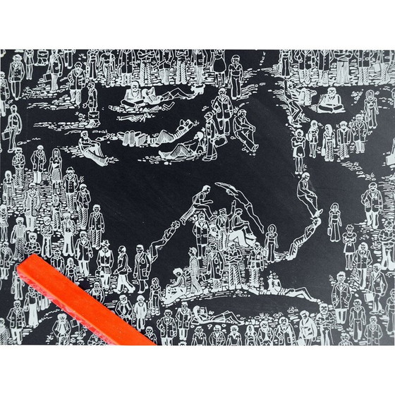 Image 1 of Calendrier vintage Meridiana 'Leonardo' par Studio Paolo Nava Milano 1978