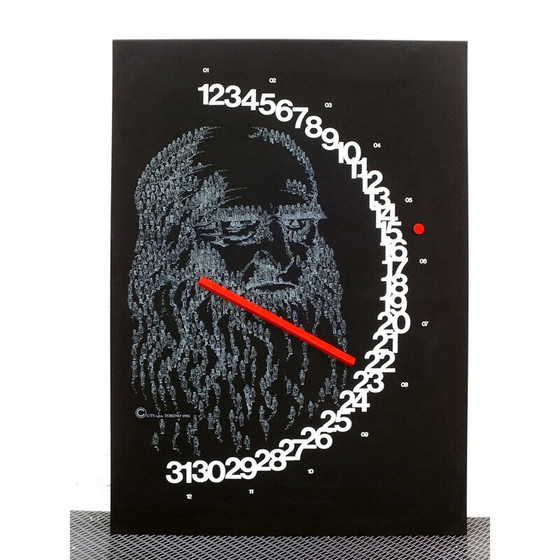 Image 1 of Calendrier vintage Meridiana 'Leonardo' par Studio Paolo Nava Milano 1978