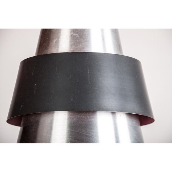 Image 1 of Lampe suspendue vintage Corona en aluminium et métal par Jo Hammerborg pour Fog and Mørup, Danemark 1960