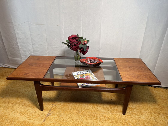 Image 1 of Mid Century Retro Vintage Teck Coffee Table By Gplan Fresco Range "Mad Man" 1960