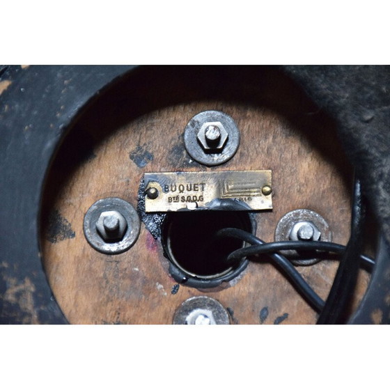 Image 1 of Lampe vintage articulée à 1 bras avec un pendule par Edouard Wilfried Buquet, 1920