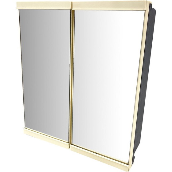 Image 1 of Armoire murale vintage en plastique avec miroir pour salle de bain, 1960