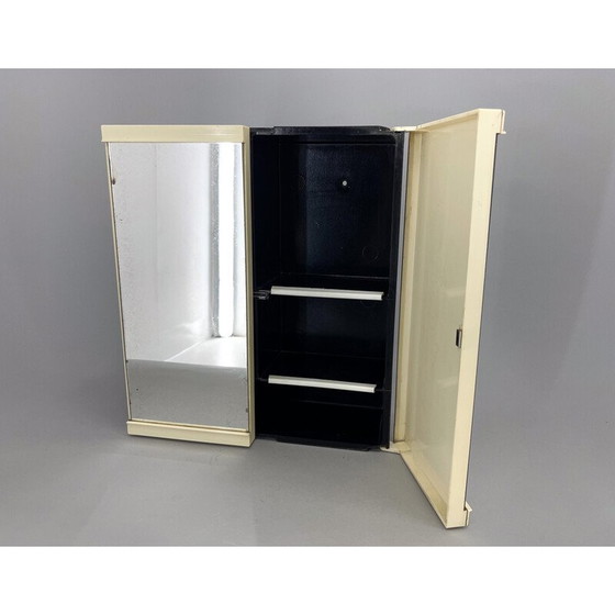 Image 1 of Armoire murale vintage en plastique avec miroir pour salle de bain, 1960