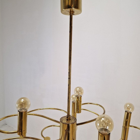 Image 1 of Lustre vintage de Gaetano Sciolari, Italie 1970