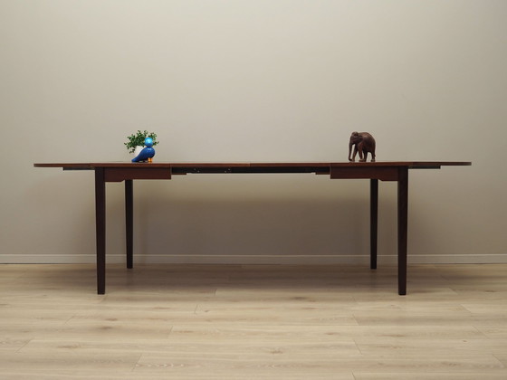 Image 1 of Table en acajou, Design danois, 1970S, Production : Danemark