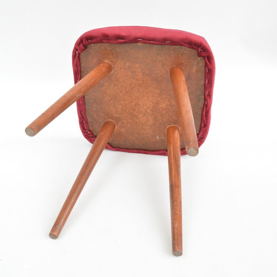 Image 1 of Tabouret à bâtons vintage par Dolnośląska Fabryka Mebli, Pologne 1960s