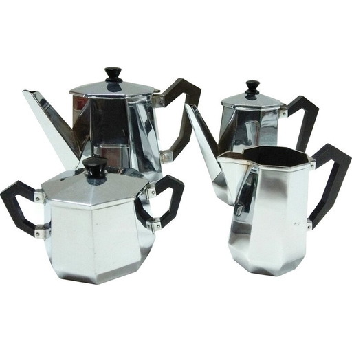 Service à café ou à thé vintage "Ottagonale" pour Alessi, 1936