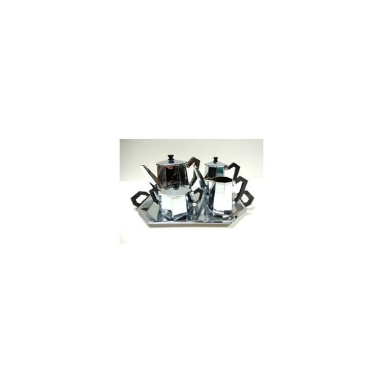 Image 1 of Service à café ou à thé vintage "Ottagonale" pour Alessi, 1936