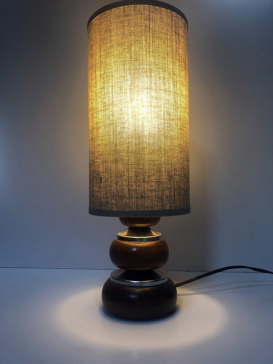 Image 1 of Lampe Vintage • Bois Et Métal • 1970