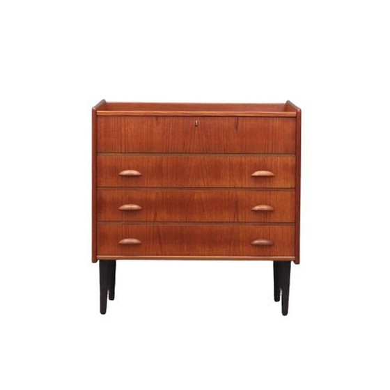 Image 1 of Coiffeuse en teck, design scandinave, années 1960, fabriquée par Sw Finland