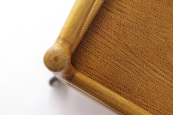 Image 1 of Chariot de service vintage en chêne 1970S danois