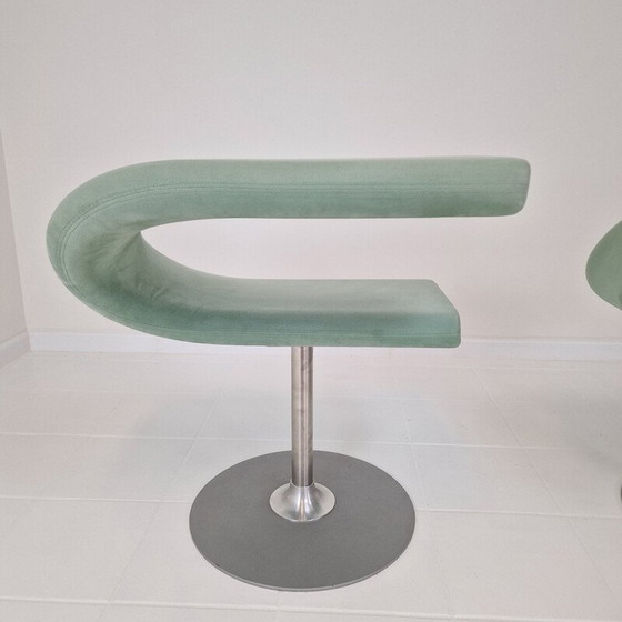 Image 1 of Paire de fauteuils pivotants vintage Bla station Innovation C par Fredrik Mattson, Suède
