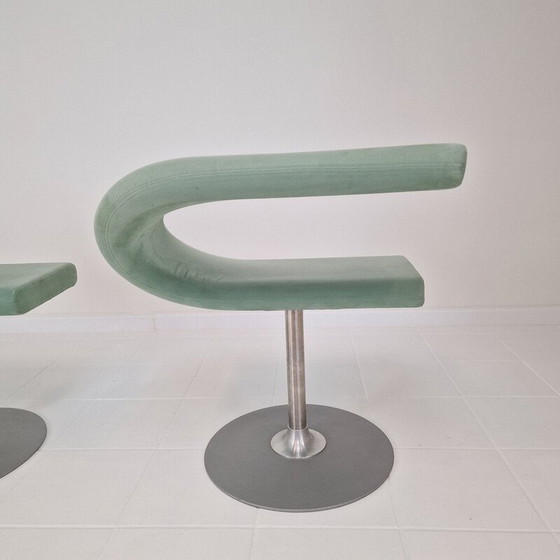 Image 1 of Paire de fauteuils pivotants vintage Bla station Innovation C par Fredrik Mattson, Suède