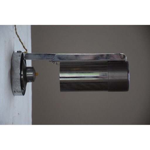 Lampe moderniste vintage en métal chromé par Jean Boris Lacroix, 1930