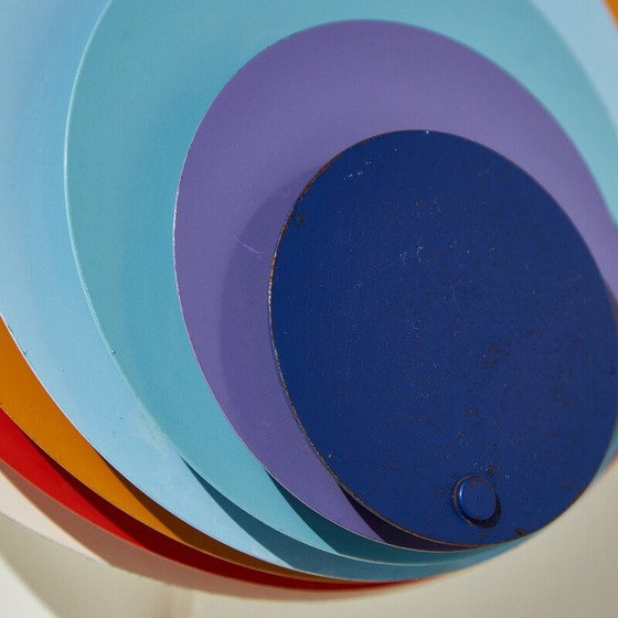 Image 1 of Applique vintage en métal "Påfugl" par Bent Karlby pour Lyfa, 1970