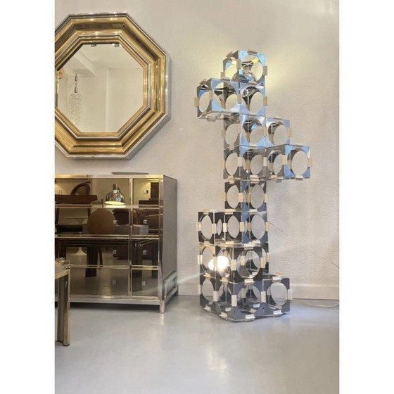 Image 1 of Lampadaire vintage Skyscrapper par Luigi Argenta pour Reggiani, Italie, années 1970