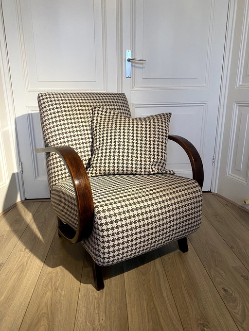 Fauteuil Halabala Mid Century