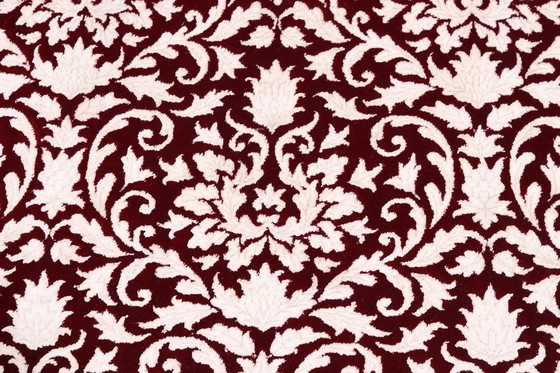 Image 1 of Tapis en laine et soie de Tabriz au design contemporain - Superbes reflets de soie