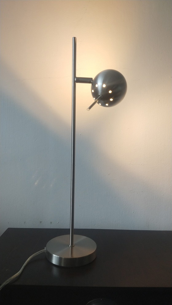 Image 1 of Lampadaire et lampe de table rétro avec globe terrestre