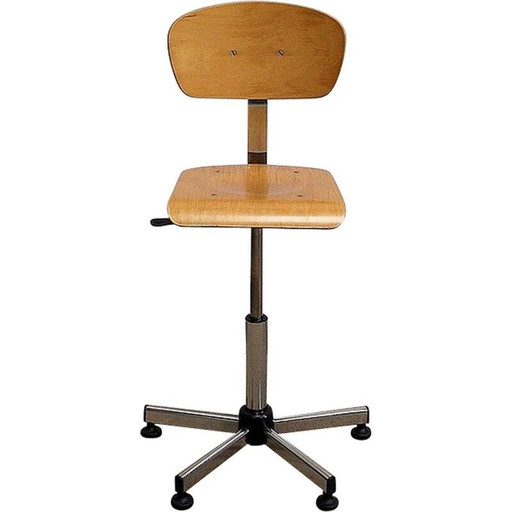 Chaise d'architecte vintage chromée, 1960