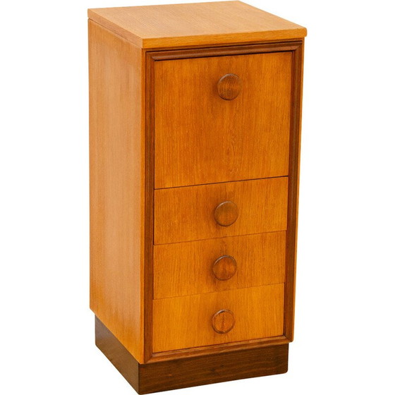 Image 1 of Commode vintage en bois de chêne pour cheminée Up Závody, Tchécoslovaquie 1958