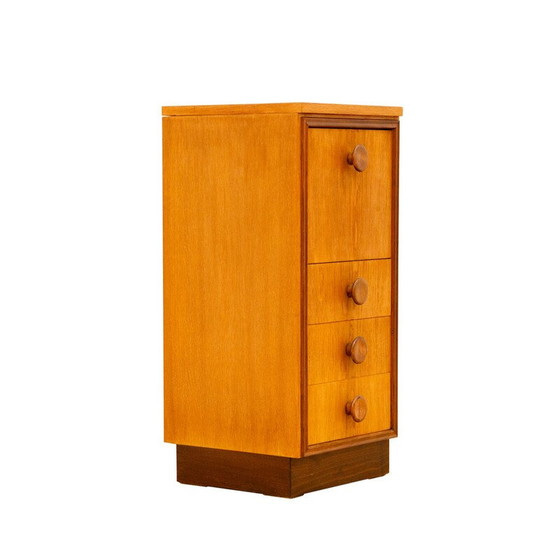 Image 1 of Commode vintage en bois de chêne pour cheminée Up Závody, Tchécoslovaquie 1958