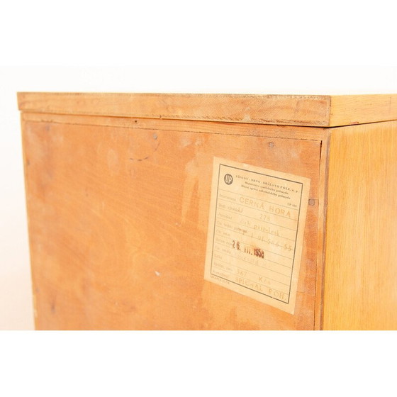 Image 1 of Commode vintage en bois de chêne pour cheminée Up Závody, Tchécoslovaquie 1958