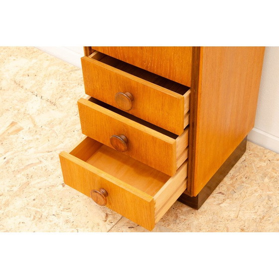 Image 1 of Commode vintage en bois de chêne pour cheminée Up Závody, Tchécoslovaquie 1958