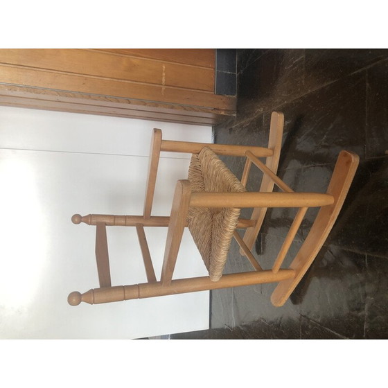 Image 1 of Chaise à bascule vintage pour enfants