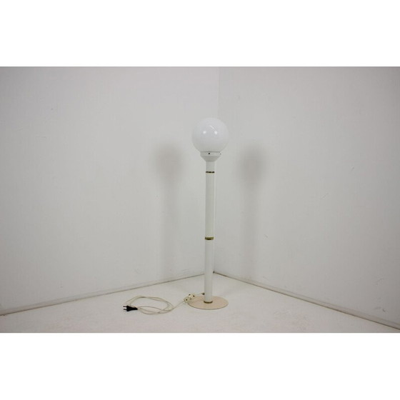 Image 1 of Lampadaire vintage en métal et verre, Tchécoslovaquie 1970