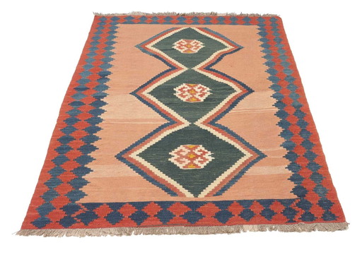 Kilim Fars Kashgaï -Tissé à la main-Utilisé 160 X 115 cm No. 448847