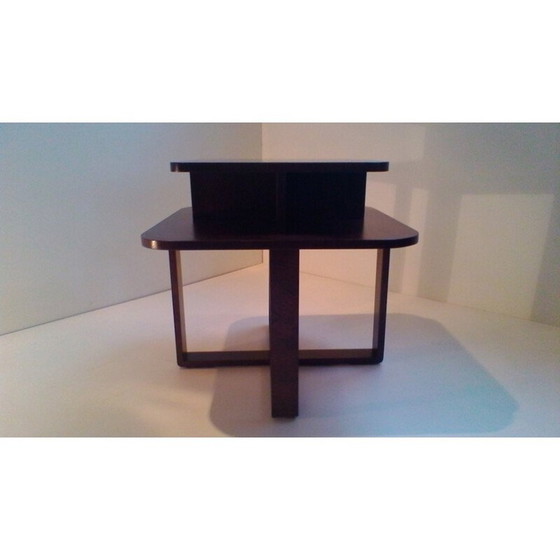 Image 1 of Table basse rectangulaire vintage en bois courbé par Jindrich Halabala, 1940