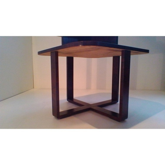 Image 1 of Table basse rectangulaire vintage en bois courbé par Jindrich Halabala, 1940