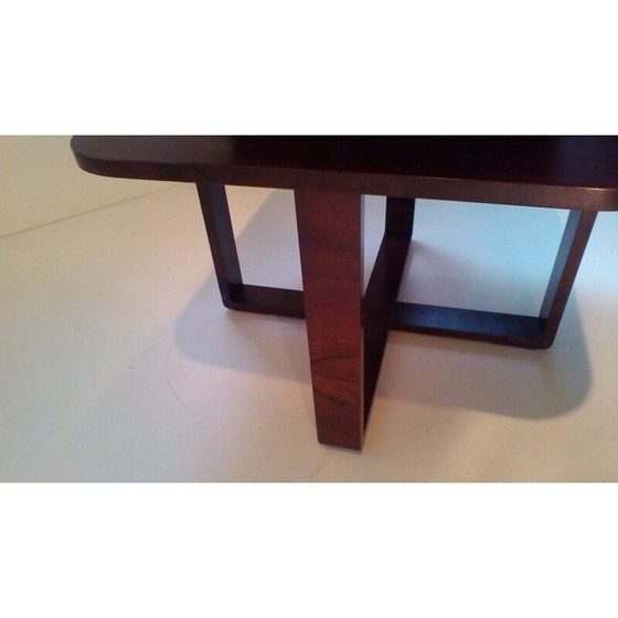 Image 1 of Table basse rectangulaire vintage en bois courbé par Jindrich Halabala, 1940