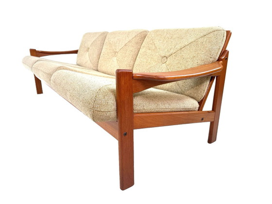 Image 1 of Rare canapé triple design danois vintage par Niels Bach, 1960S