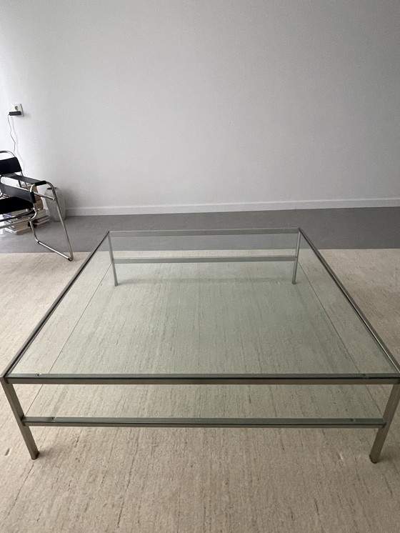 Image 1 of Table basse en verre Metaform Piano (120X118X 40Cm)