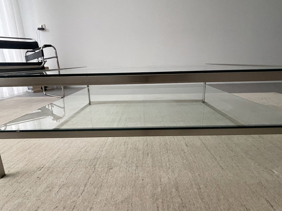 Image 1 of Table basse en verre Metaform Piano (120X118X 40Cm)