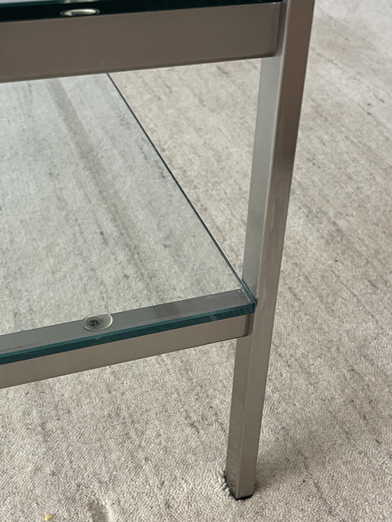 Image 1 of Table basse en verre Metaform Piano (120X118X 40Cm)