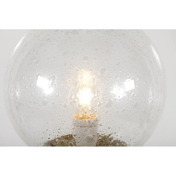 Image 1 of Lampadaire vintage en métal laqué blanc et laiton par Meyer, Pays-Bas 1960