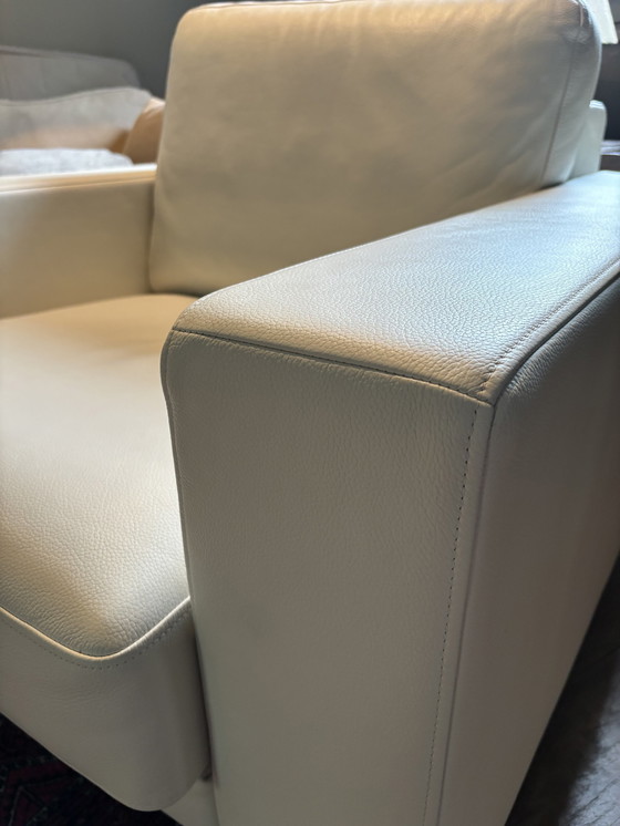 Image 1 of Rolf Benz Ego Cuir Blanc fauteuil