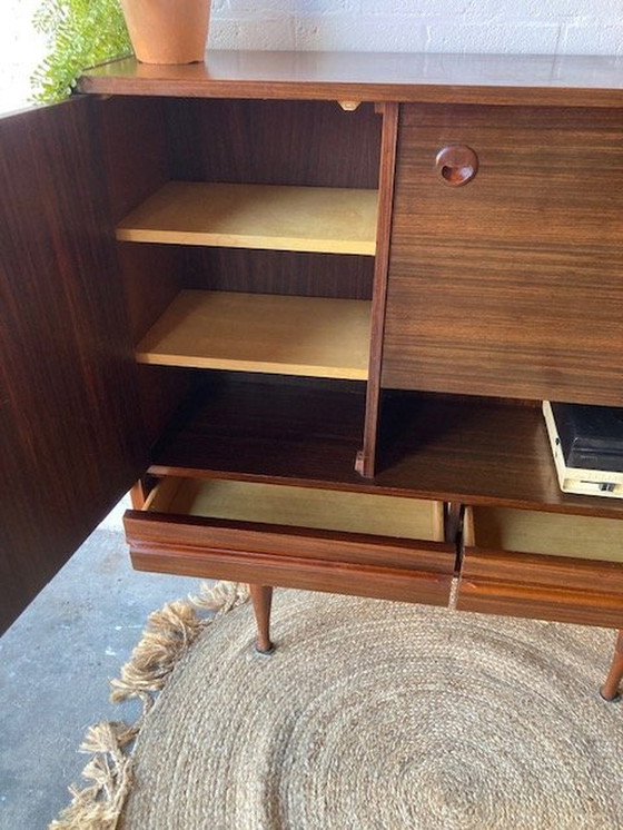 Image 1 of Retro Vintage Mid Century Sideboard, High-Board, Mid-Board, Bar cabinet