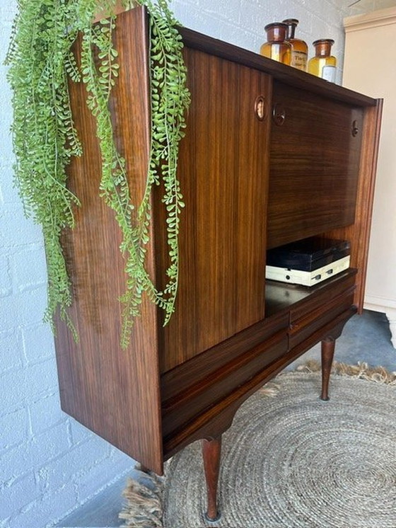Image 1 of Retro Vintage Mid Century Sideboard, High-Board, Mid-Board, Bar cabinet