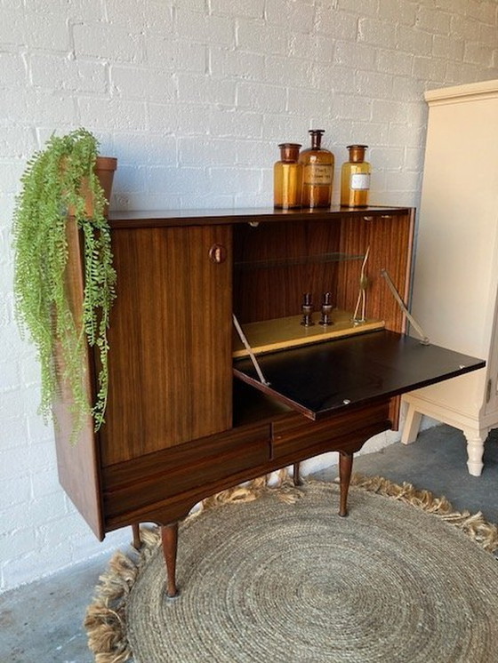 Image 1 of Retro Vintage Mid Century Sideboard, High-Board, Mid-Board, Bar cabinet