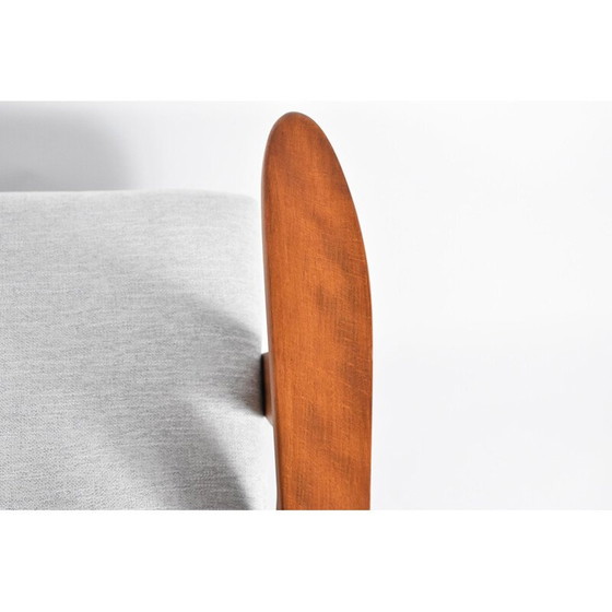 Image 1 of Fauteuil vintage Scandinave gris clair 1960s