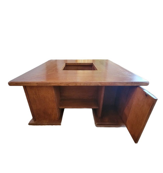 Image 1 of Table Basse Carré En Chêne