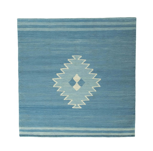 Kilim design tissé à la main - 116 X 114 cm (Nouveau)